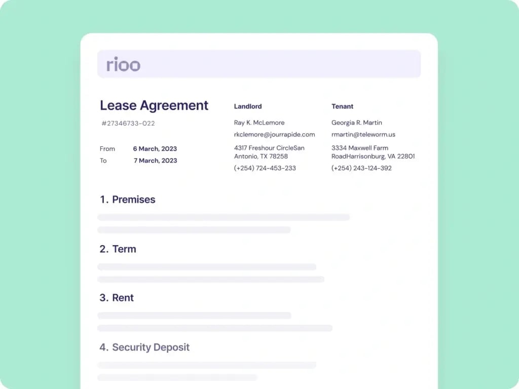 lease agreements